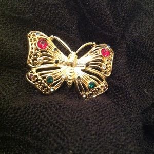 Butterfly brooch pin